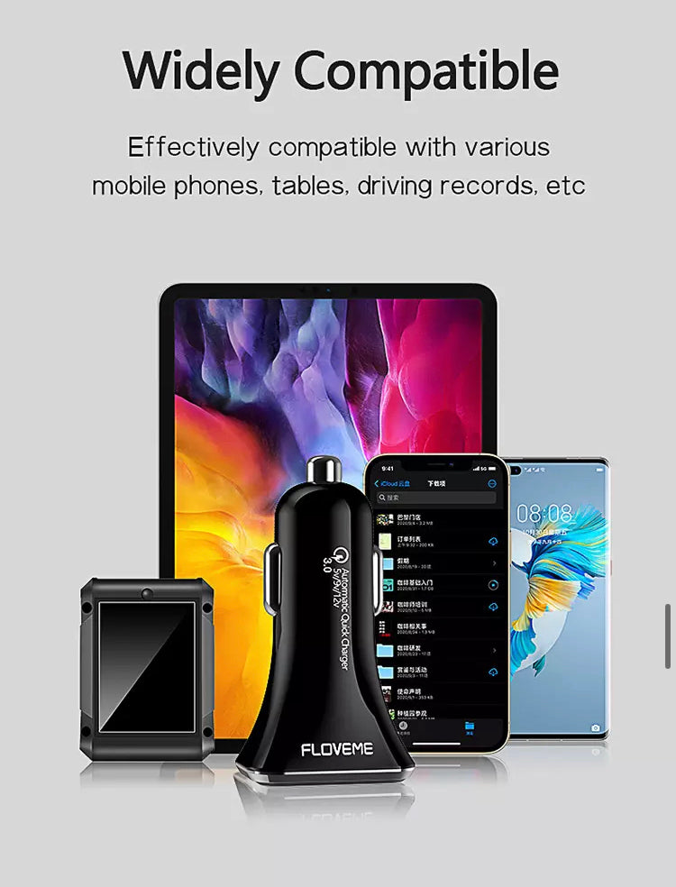 USB Car Charger Socket PD Type C and QC 3.0 Quick Charger B-SPIN PTY LTD
