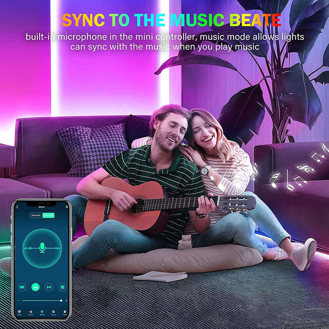 Smart Wifi LED  Strip Lights Waterproof Alexa Echos Google Home B-SPIN PTY LTD