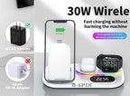 4 in 1 Wireless Fast Charger Dock Charging Station 30W   For iphone 14 13 Samsung B-SPIN PTY LTD