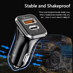 USB Car Charger Socket PD Type C and QC 3.0 Quick Charger B-SPIN PTY LTD