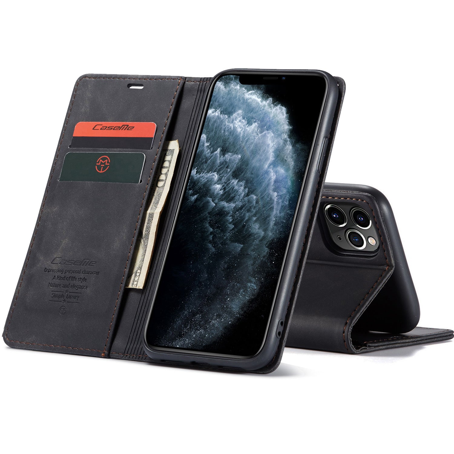 Flip Leather Wallet Case Shockproof For Apple iPhone XR 11 12 13 Pro Max Mini B-SPIN PTY LTD