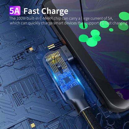 Type C - C Cable Charge Quick Charging Data Fast Charger Braided Cable B-SPIN PTY LTD