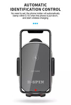 Smart Touch QI Car Charger Mount Air Vent 15W Fast Wireless B-SPIN PTY LTD