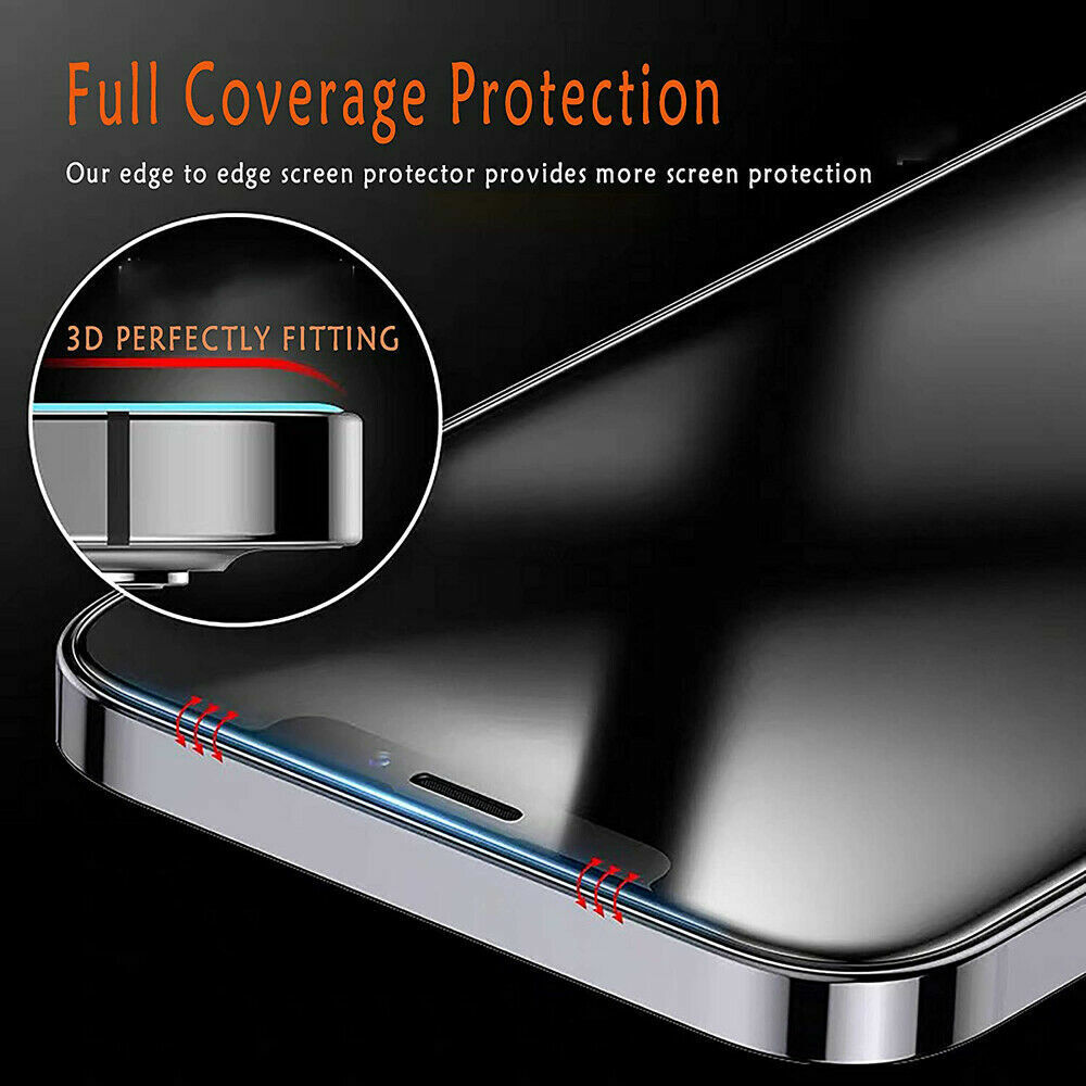 Full Coverage 9D Tempered Glass Screen Protector For iPhone X XR XS MAX 11 12 13 14 B-SPIN PTY LTD