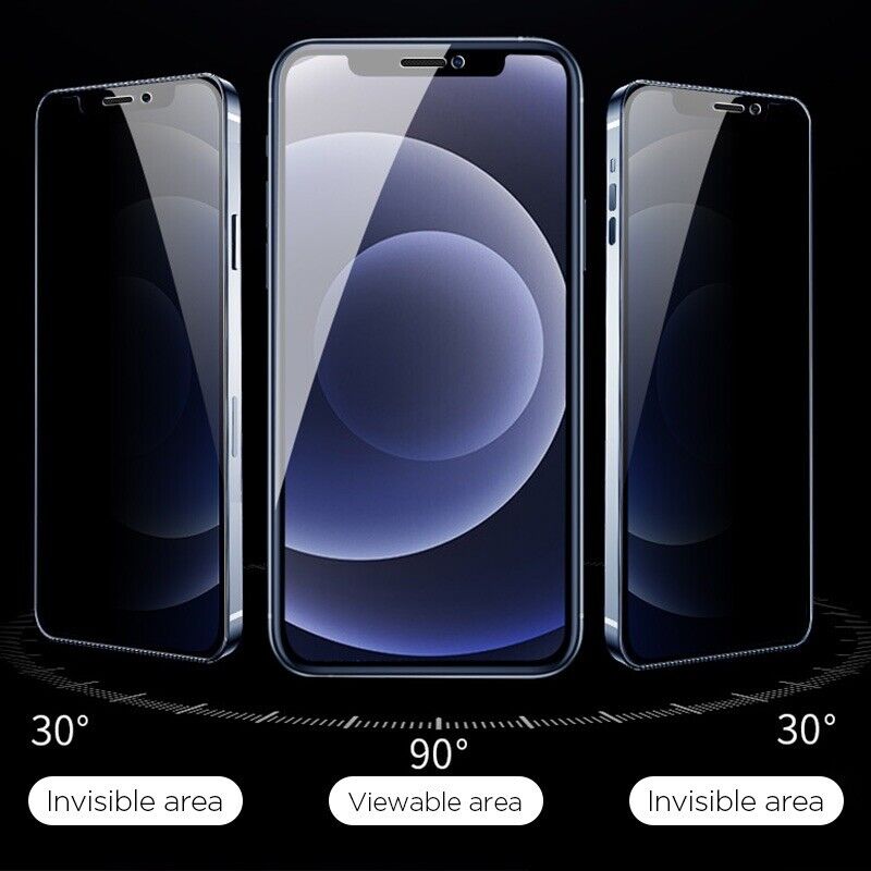 Privacy 9H Tempered Glass Full Screen Protector For iPhone 14 13 12 11 Pro Max XR X B-SPIN PTY LTD
