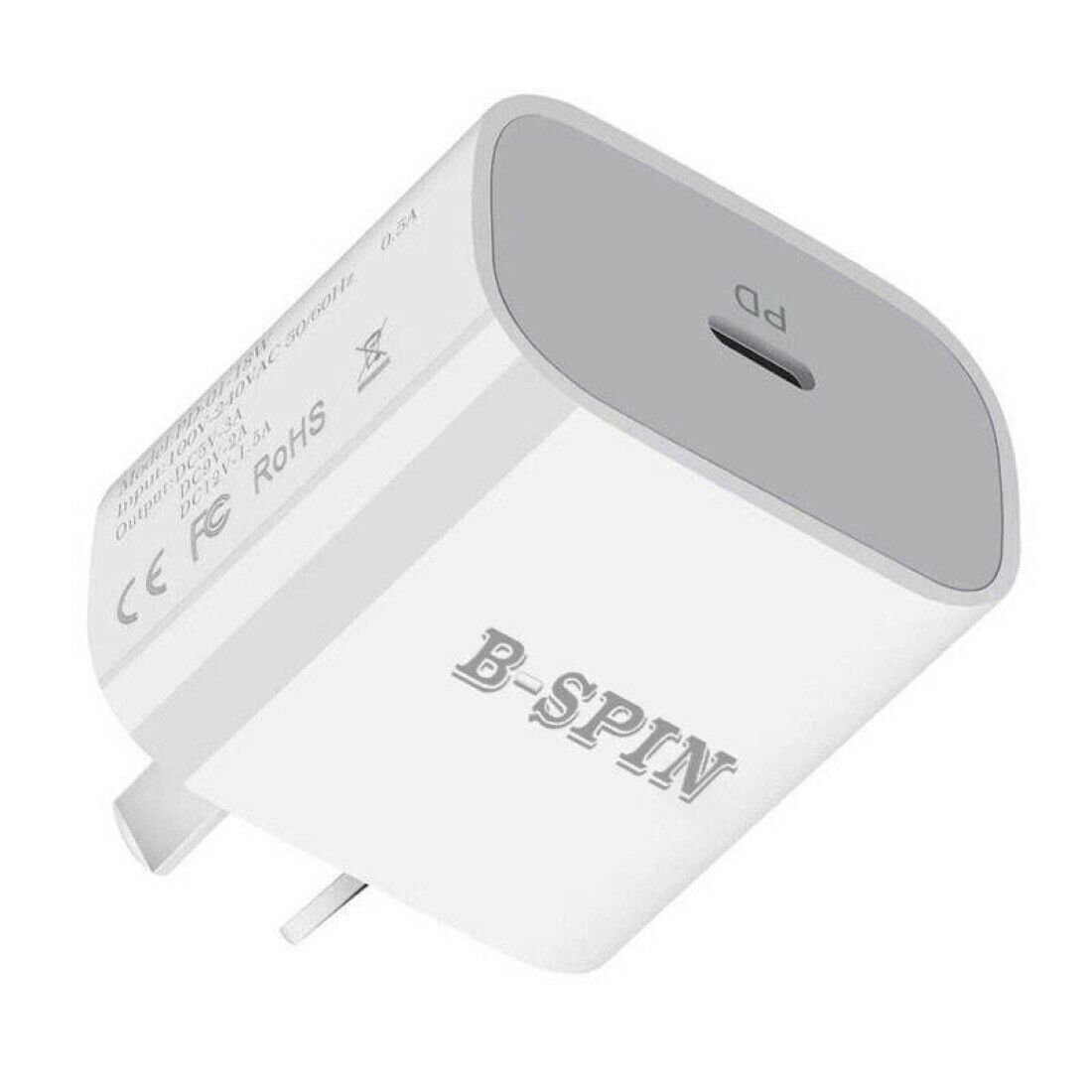 20W PD Charger（Wall Charger, USB C Fast Charging Adapter, USB Type C Charger Compatible with iPhone B-SPIN PTY LTD
