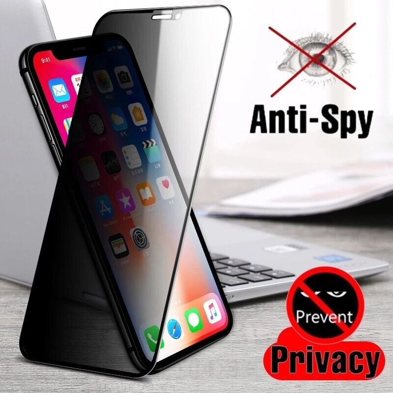 Privacy 9H Tempered Glass Full Screen Protector For iPhone 14 13 12 11 Pro Max XR X B-SPIN PTY LTD