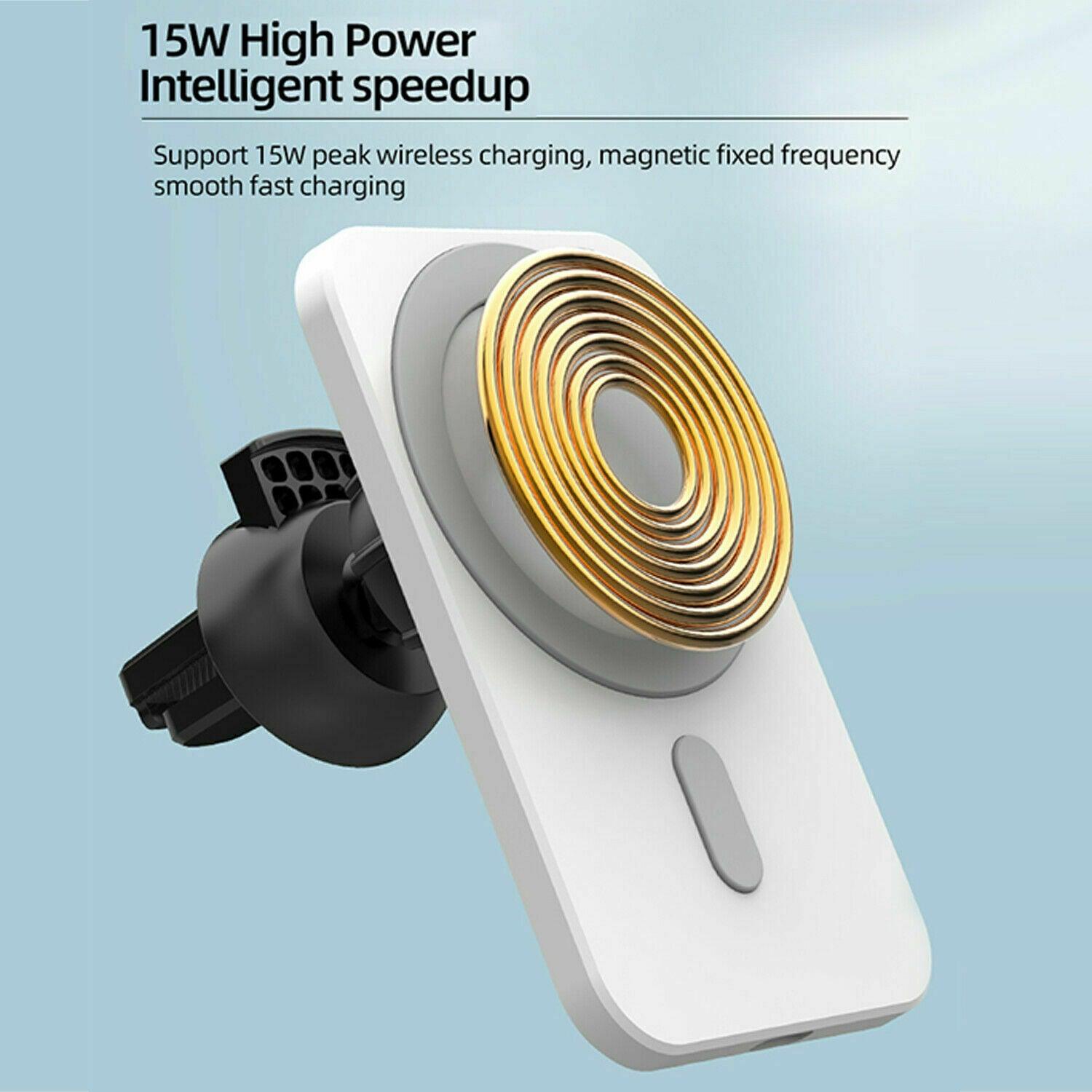 Magsafe 15W  Car Charger Mount Air Vent Dashboard B-SPIN PTY LTD