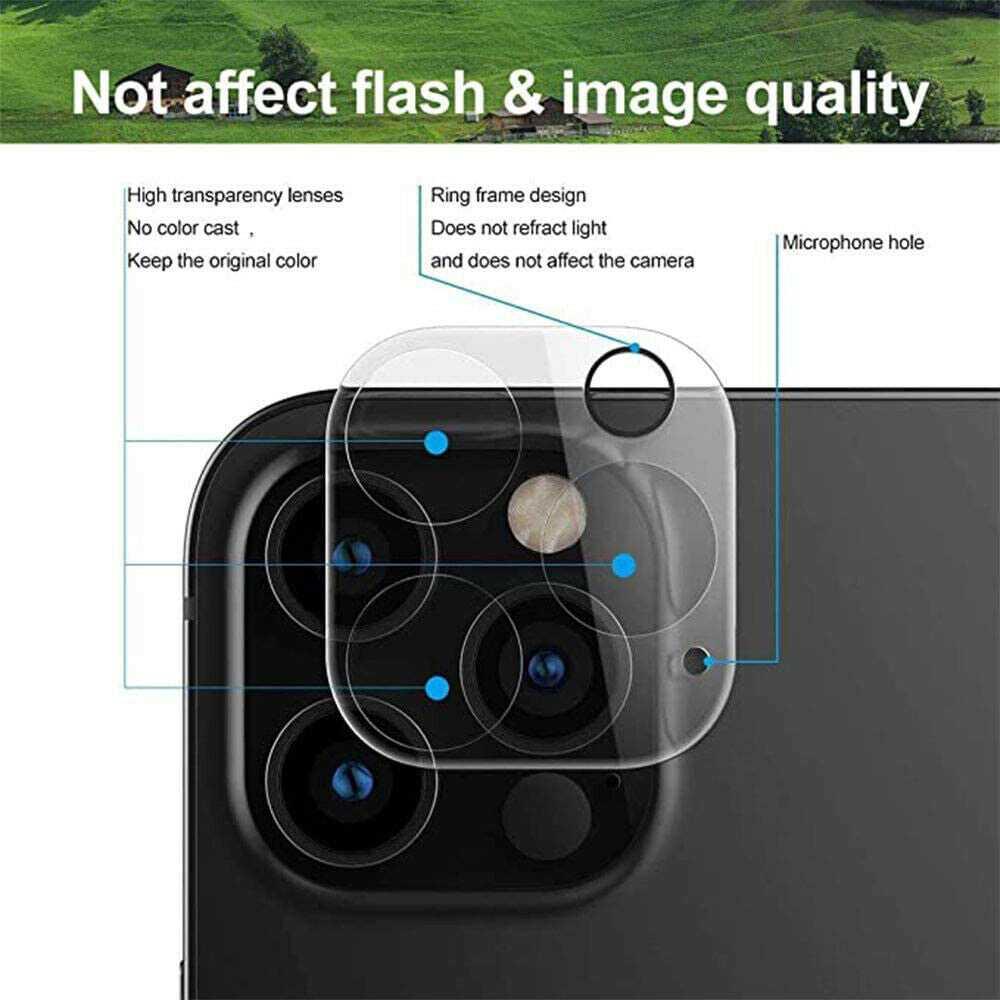 For Iphone 13 Pro Mini Max 11 Pro Max Camera Lens Tempered Glass Protector