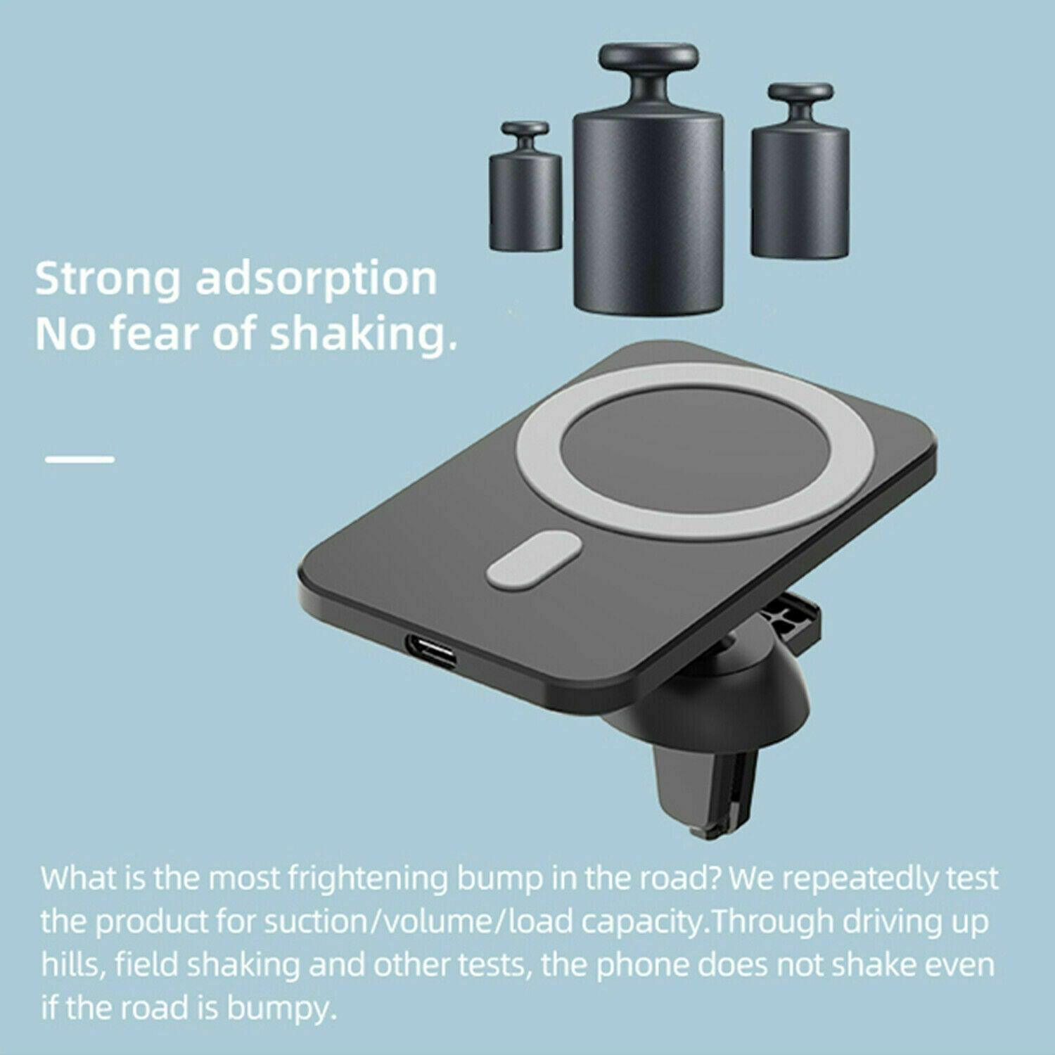 Magsafe 15W  Car Charger Mount Air Vent Dashboard B-SPIN PTY LTD